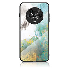 Coque Contour Silicone et Vitre Motif Fantaisie Miroir Etui Housse pour Huawei Honor Magic4 5G Vert