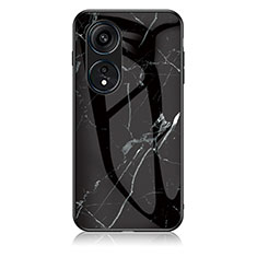 Coque Contour Silicone et Vitre Motif Fantaisie Miroir Etui Housse pour Huawei Honor X5 Plus Noir