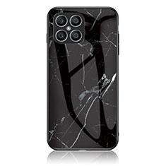 Coque Contour Silicone et Vitre Motif Fantaisie Miroir Etui Housse pour Huawei Honor X8 4G Noir