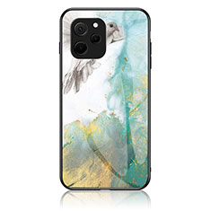 Coque Contour Silicone et Vitre Motif Fantaisie Miroir Etui Housse pour Huawei Nova Y61 Vert