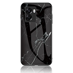 Coque Contour Silicone et Vitre Motif Fantaisie Miroir Etui Housse pour OnePlus Nord N300 5G Noir