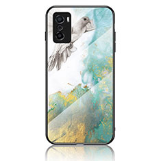 Coque Contour Silicone et Vitre Motif Fantaisie Miroir Etui Housse pour Oppo A55S 5G Vert