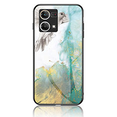 Coque Contour Silicone et Vitre Motif Fantaisie Miroir Etui Housse pour Oppo F21s Pro 4G Vert