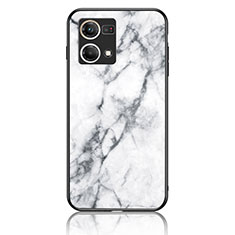 Coque Contour Silicone et Vitre Motif Fantaisie Miroir Etui Housse pour Oppo Reno7 4G Blanc