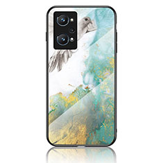 Coque Contour Silicone et Vitre Motif Fantaisie Miroir Etui Housse pour Realme GT Neo 3T 5G Vert