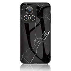 Coque Contour Silicone et Vitre Motif Fantaisie Miroir Etui Housse pour Realme GT2 Master Explorer Noir