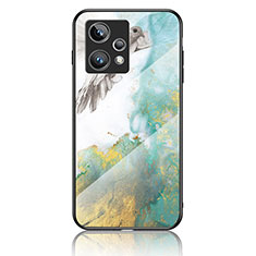 Coque Contour Silicone et Vitre Motif Fantaisie Miroir Etui Housse pour Realme Narzo 50 Pro 5G Vert