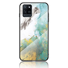 Coque Contour Silicone et Vitre Motif Fantaisie Miroir Etui Housse pour Realme V11s 5G Vert