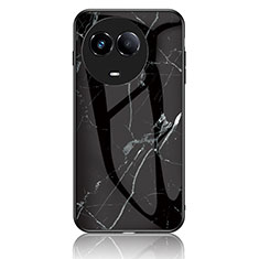 Coque Contour Silicone et Vitre Motif Fantaisie Miroir Etui Housse pour Realme V50s 5G Noir