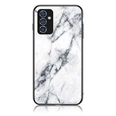 Coque Contour Silicone et Vitre Motif Fantaisie Miroir Etui Housse pour Samsung Galaxy A15 4G Blanc