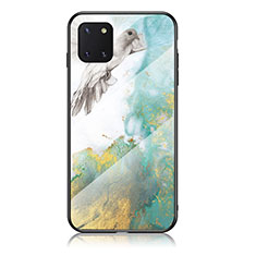 Coque Contour Silicone et Vitre Motif Fantaisie Miroir Etui Housse pour Samsung Galaxy M60s Vert