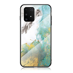 Coque Contour Silicone et Vitre Motif Fantaisie Miroir Etui Housse pour Samsung Galaxy S10 Lite Vert