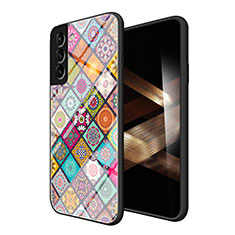 Coque Contour Silicone et Vitre Motif Fantaisie Miroir Etui Housse pour Samsung Galaxy S24 5G Mixte