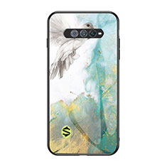 Coque Contour Silicone et Vitre Motif Fantaisie Miroir Etui Housse pour Xiaomi Black Shark 4S 5G Vert