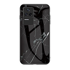 Coque Contour Silicone et Vitre Motif Fantaisie Miroir Etui Housse pour Xiaomi Redmi K40S 5G Noir