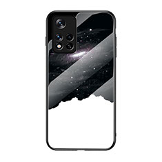 Coque Contour Silicone et Vitre Motif Fantaisie Miroir Etui Housse pour Xiaomi Redmi Note 11 5G Mixte