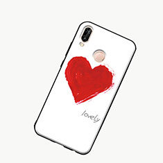 Coque Contour Silicone et Vitre Motif Fantaisie Miroir Etui Housse S01 pour Huawei Honor 10 Lite Rouge