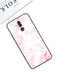 Coque Contour Silicone et Vitre Motif Fantaisie Miroir Etui Housse S01 pour Huawei Mate 20 Lite Rose