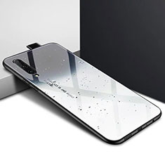 Coque Contour Silicone et Vitre Motif Fantaisie Miroir Etui Housse S01 pour Huawei P Smart Pro (2019) Gris
