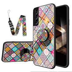 Coque Contour Silicone et Vitre Motif Fantaisie Miroir Etui Housse S01 pour Samsung Galaxy S24 5G Mixte