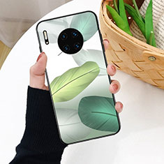 Coque Contour Silicone et Vitre Motif Fantaisie Miroir Etui Housse S02 pour Huawei Mate 30 5G Vert