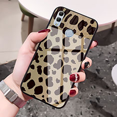 Coque Contour Silicone et Vitre Motif Fantaisie Miroir Etui Housse S03 pour Huawei Honor 10 Lite Or