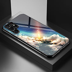 Coque Contour Silicone et Vitre Paillette Etoile Miroir Etui Housse S01 pour Samsung Galaxy S21 Ultra 5G Mixte