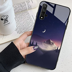 Coque Contour Silicone et Vitre Paillette Etoile Miroir pour Huawei Honor 20S Noir