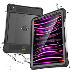 Coque Etanche Contour Silicone et Plastique Housse Etui Waterproof 360 Degres pour Apple iPad Pro 11 (2022) Noir