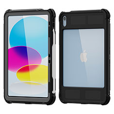 Coque Etanche Contour Silicone et Plastique Housse Etui Waterproof 360 Degres W01 pour Apple iPad 10.9 (2022) Noir