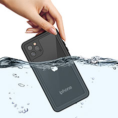 Coque Etanche Contour Silicone et Plastique Housse Etui Waterproof 360 Degres W01 pour Apple iPhone 11 Pro Noir