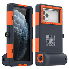 Coque Etanche Contour Silicone Housse et Plastique Etui Waterproof 360 Degres pour Apple iPhone 11 Pro Max Orange