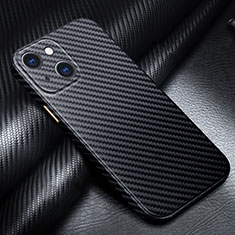 Coque Fibre de Carbone Housse Etui Luxe Serge pour Apple iPhone 14 Plus Noir