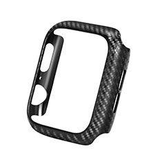 Coque Fibre de Carbone Housse Etui Luxe Serge pour Apple iWatch 5 44mm Noir