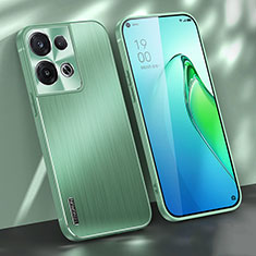 Coque Luxe Aluminum Metal Housse et Bumper Silicone Etui J01 pour Oppo Reno9 5G Vert