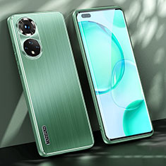 Coque Luxe Aluminum Metal Housse et Bumper Silicone Etui JL1 pour Huawei Honor 50 Pro 5G Vert