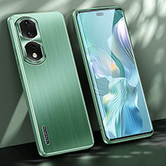 Coque Luxe Aluminum Metal Housse et Bumper Silicone Etui JL1 pour Huawei Honor 80 Pro Flat 5G Vert