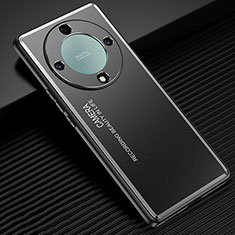 Coque Luxe Aluminum Metal Housse et Bumper Silicone Etui JL1 pour Huawei Honor X9b 5G Noir