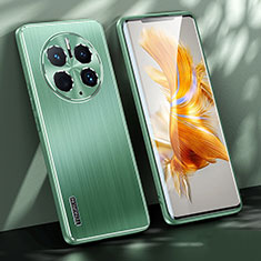 Coque Luxe Aluminum Metal Housse et Bumper Silicone Etui JL1 pour Huawei Mate 50 Pro Vert