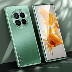 Coque Luxe Aluminum Metal Housse et Bumper Silicone Etui JL1 pour Huawei Mate 50E Vert