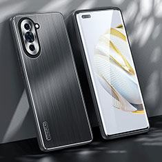 Coque Luxe Aluminum Metal Housse et Bumper Silicone Etui JL1 pour Huawei Nova 10 Pro Noir