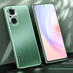 Coque Luxe Aluminum Metal Housse et Bumper Silicone Etui JL1 pour Huawei Nova 9 SE Vert