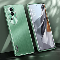 Coque Luxe Aluminum Metal Housse et Bumper Silicone Etui JL1 pour Oppo Reno10 Pro+ Plus 5G Vert