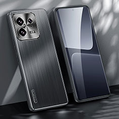Coque Luxe Aluminum Metal Housse et Bumper Silicone Etui JL1 pour Xiaomi Mi 13 5G Noir