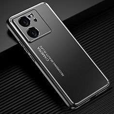 Coque Luxe Aluminum Metal Housse et Bumper Silicone Etui JL2 pour Xiaomi Mi 13T Pro 5G Noir