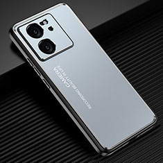 Coque Luxe Aluminum Metal Housse et Bumper Silicone Etui JL2 pour Xiaomi Redmi K60 Ultra 5G Bleu