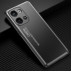 Coque Luxe Aluminum Metal Housse et Bumper Silicone Etui JL2 pour Xiaomi Redmi Note 13 5G Noir