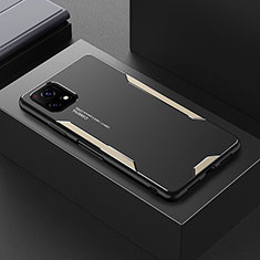 Coque Luxe Aluminum Metal Housse et Bumper Silicone Etui PB1 pour Vivo Y72 India Or