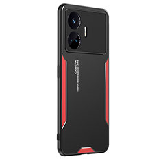 Coque Luxe Aluminum Metal Housse et Bumper Silicone Etui PB2 pour Realme GT Neo5 SE 5G Rouge