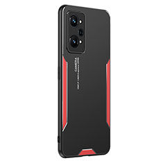 Coque Luxe Aluminum Metal Housse et Bumper Silicone Etui PB2 pour Realme GT2 5G Rouge